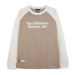 男子拼色百搭运动休闲圆领长袖T恤 NDF11081-DB