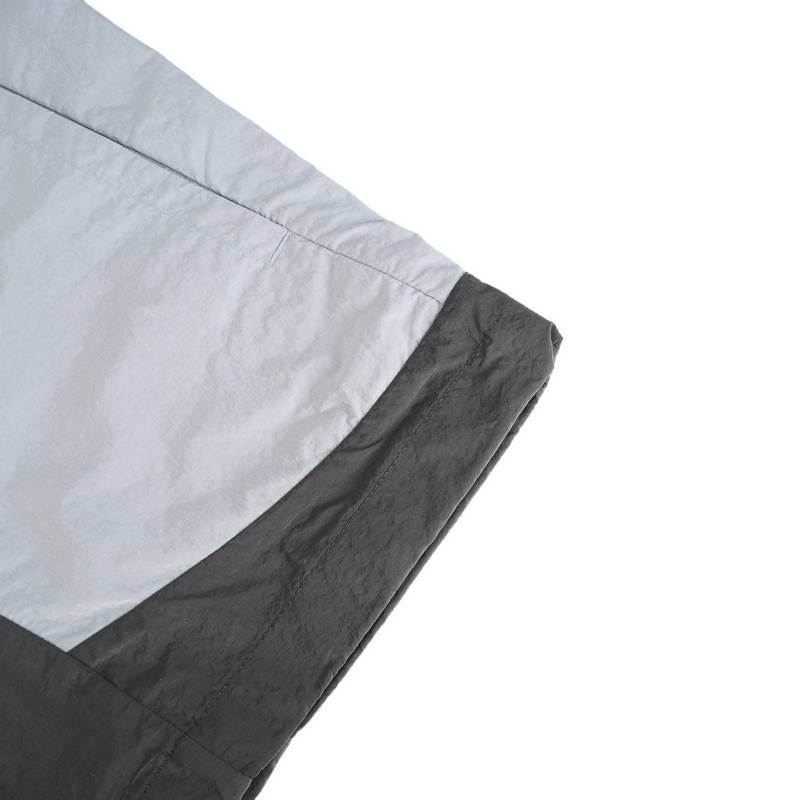 男装夹克运动休闲风衣拼色连帽梭织外套NAF23171-DKG