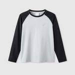 儿童撞色插肩袖吸湿速干高弹舒适运动长袖331261002302-9022