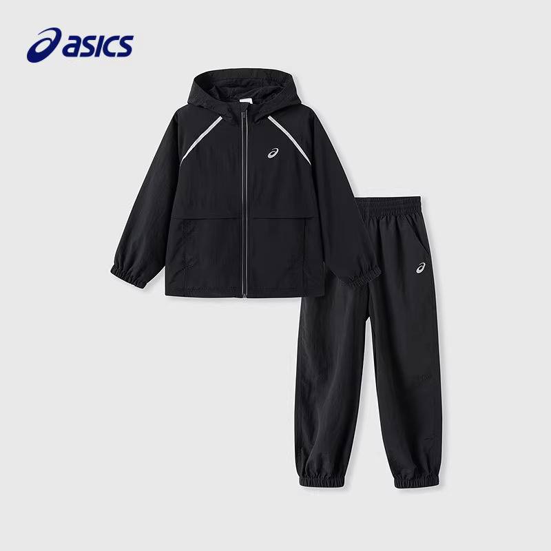 儿童薄款舒适户外连帽外套休闲裤子331261042318-9000