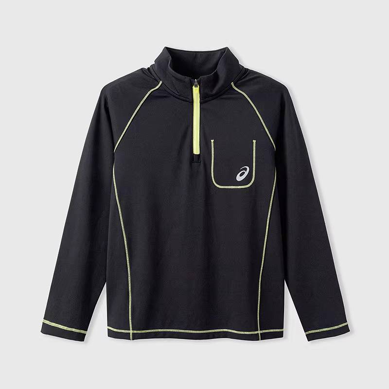 儿童半高领长袖撞色线条吸湿速干T恤331261002409-9000