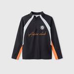 儿童半高领长袖撞色复古速干T恤331261002405-9000