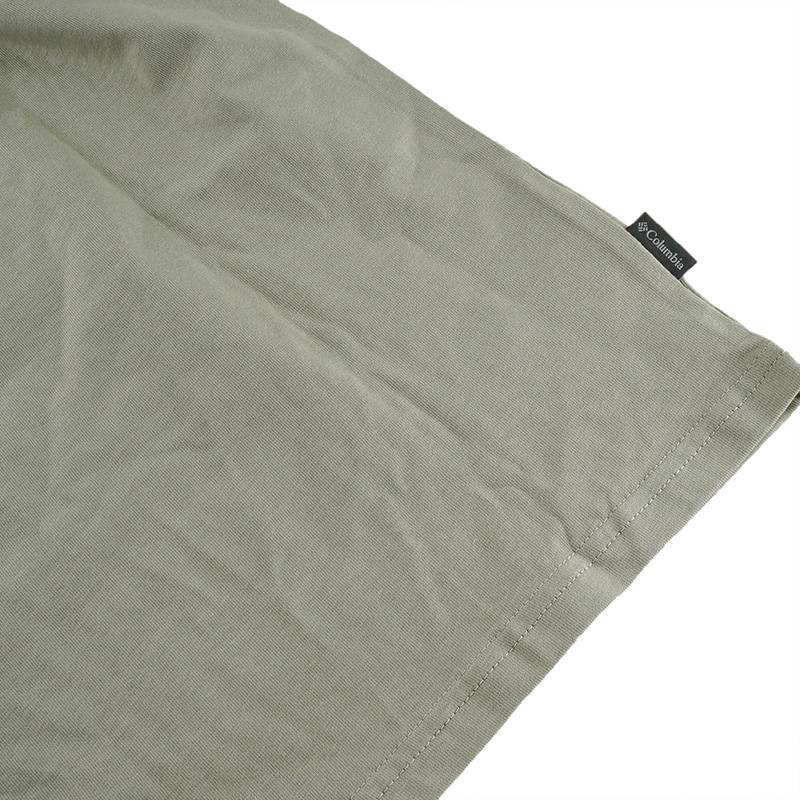 哥伦比亚2025春夏新款Columbia男户外圆领半袖纯棉短袖T恤AE5592348