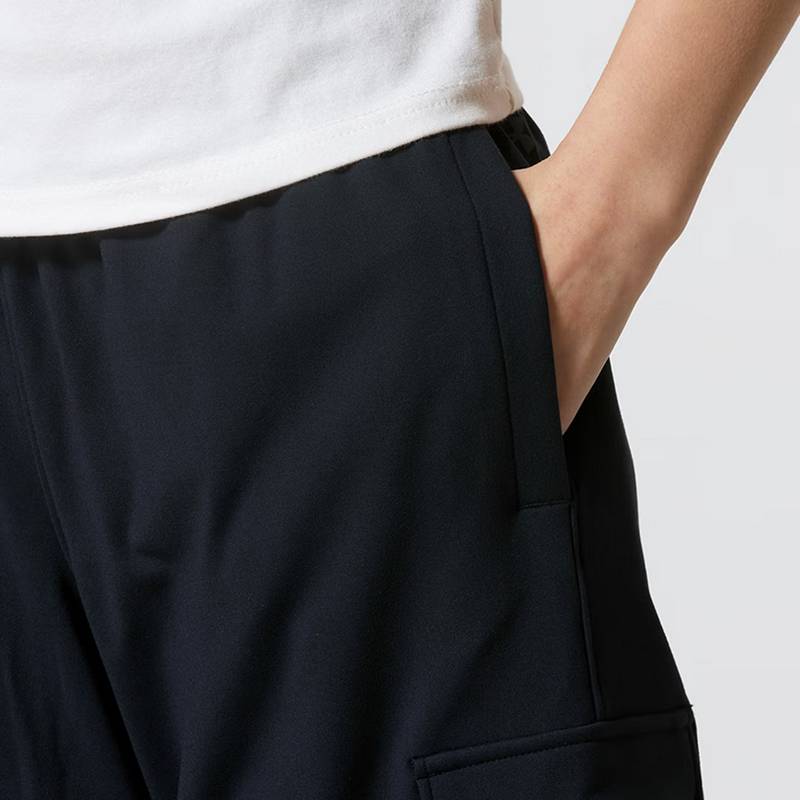 女子运动裤户外跑步锻炼休闲裤宽松加绒卫裤 6010111-001