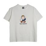 男女同款时尚印花纯棉休闲运动短袖T恤AMT52346-SST