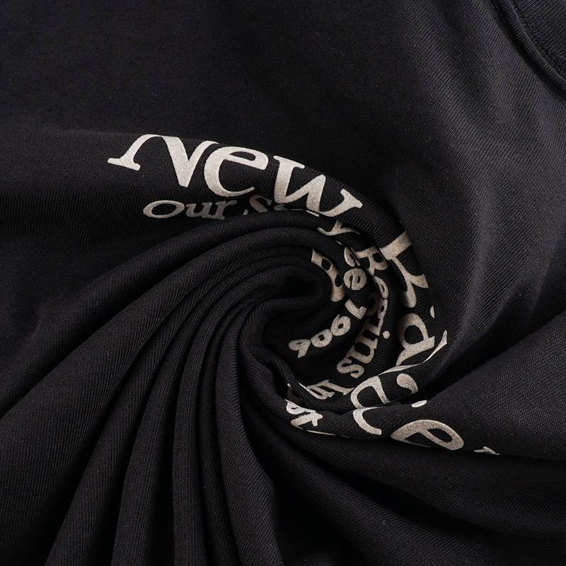 男子时尚休闲百搭圆领短袖T恤NEF21351-BK