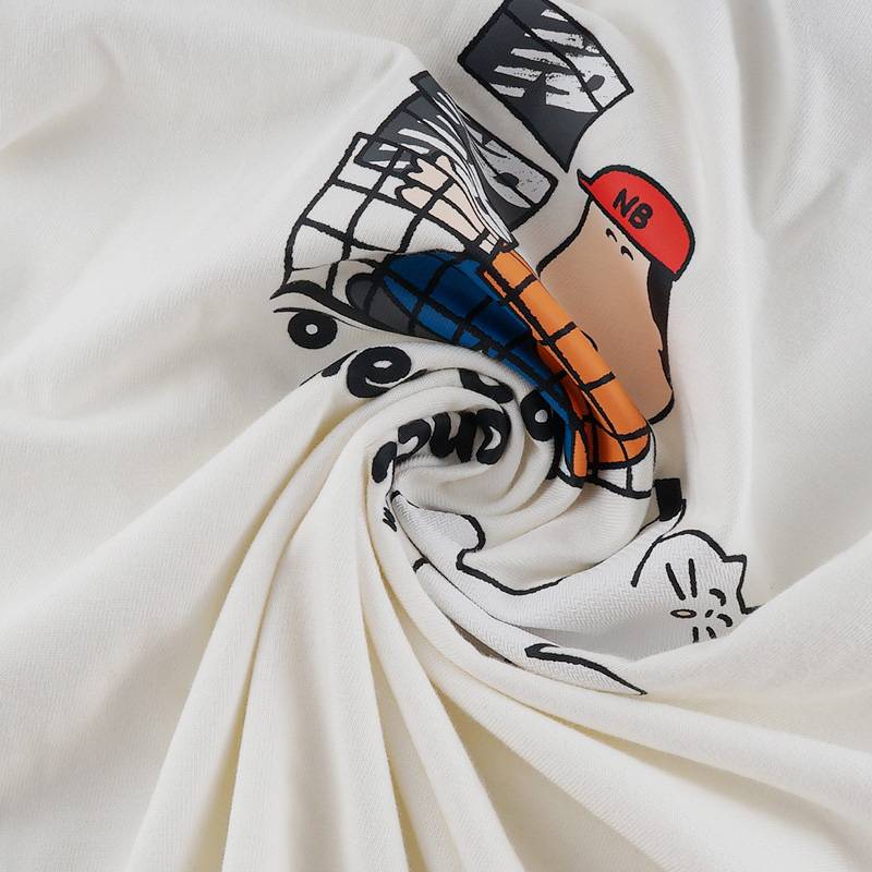 男女休闲圆领卡通联名短袖T恤AMT52342-SST