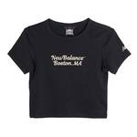 女子正肩修身舒适潮流经典圆领短袖T恤NEF12062-BK