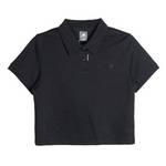 女子短款翻领T恤WT61E052-BK