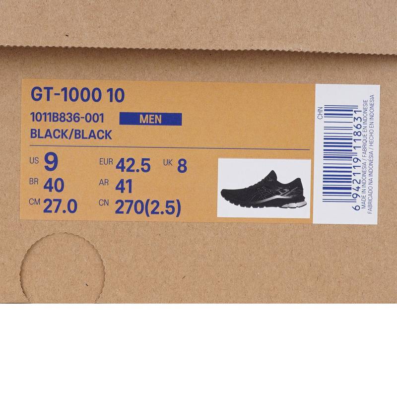 Asics亚瑟士男鞋GT-1000网面透气稳定支撑运动跑步鞋1011B836-001