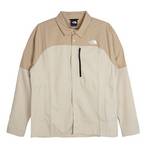 男子户外品牌Logo印花拼色时尚单排扣休闲舒适速干长袖衬衫NF0A83TJPV61