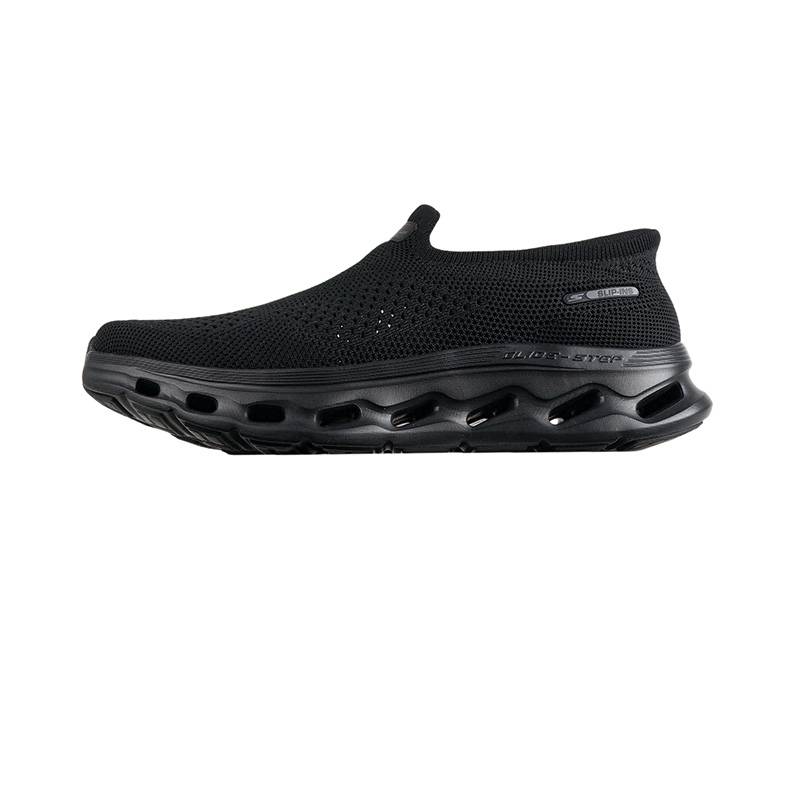 男子一脚蹬闪穿运动休闲鞋透气健步鞋217025-BBK