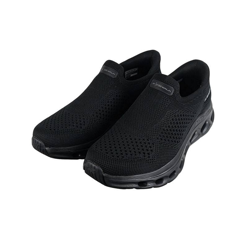 男子一脚蹬闪穿运动休闲鞋透气健步鞋217025-BBK