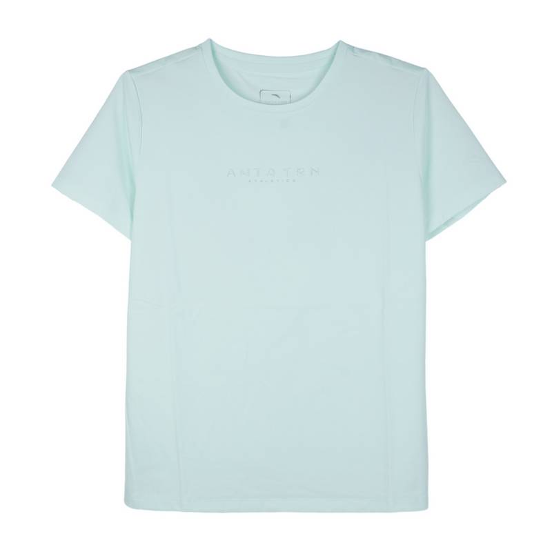 安踏运动2026夏季女子冰纱吸湿速干透气休闲短袖T恤衫162627119-2