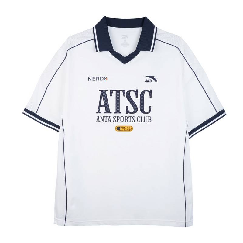 安踏美式复古短袖POLO衫男夏季新款休闲运动t恤透气上衣152628119-1