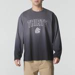 男子印花篮球运动长袖T恤