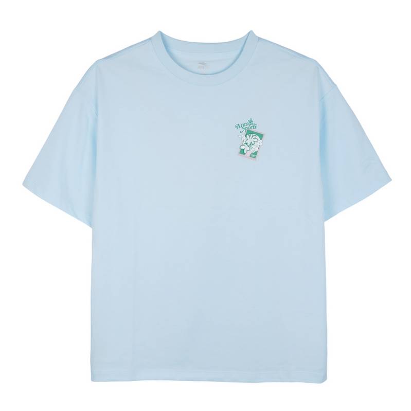 安踏冷萃T丨休闲短袖女士2026夏季新款宽松3透气运动T恤162628108-3