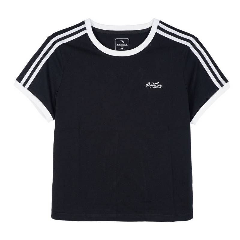 安踏冰丝T丨正肩针织短袖t恤女士夏季透气休闲半袖上衣162627135-3