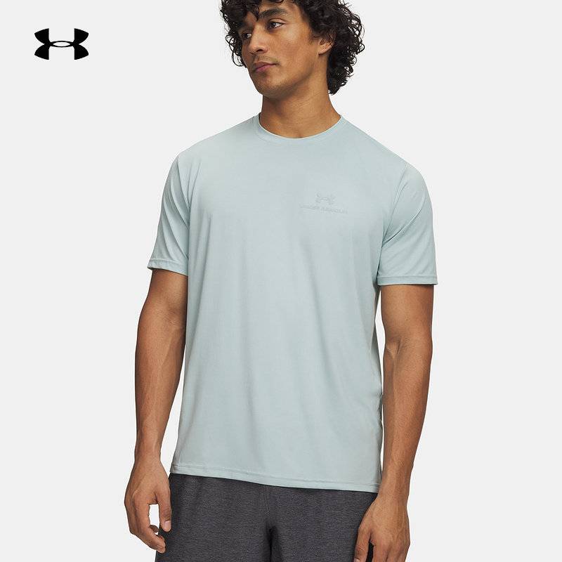 男士透气跑步健身休闲运动短袖t恤