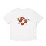 女子樱桃印花透气运动休闲短袖AHSV672-5