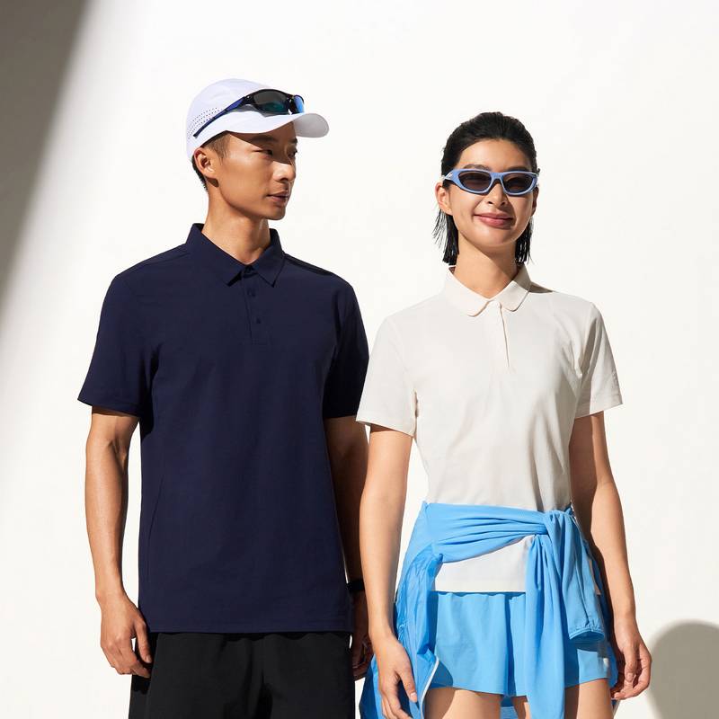 男子棉感POLO衫亲肤轻弹吸湿透气反光跑步户外速干T恤FRTM009-3