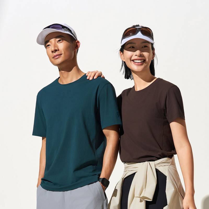 女子棉感速干系列垂感亲肤轻弹吸湿透气跑步T恤FRTM008-1