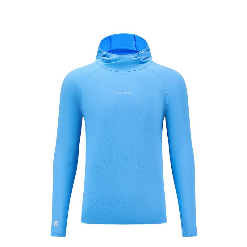 男子防晒UPF40+速干吸湿透气运动户外连帽长袖 跑步外套FRTM003-3