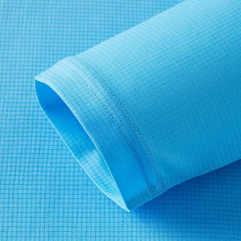 女子魔方网格透气通道速干反光印花LOGO运动健身长袖跑步T恤FRTJ010-21