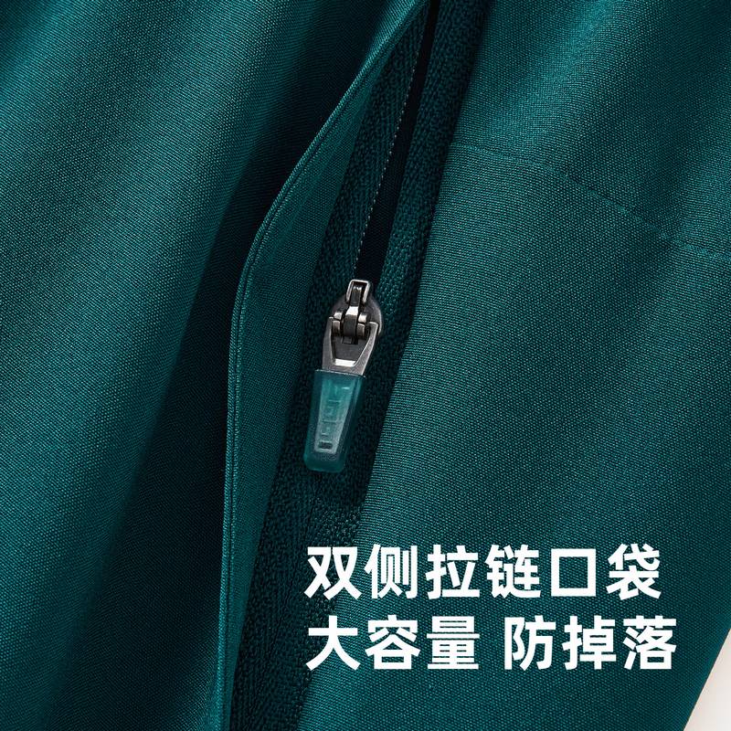 男子超薄瞬吸速干垂感透气弹力宽松腰包收纳4分跑步短裤FRSM007-4