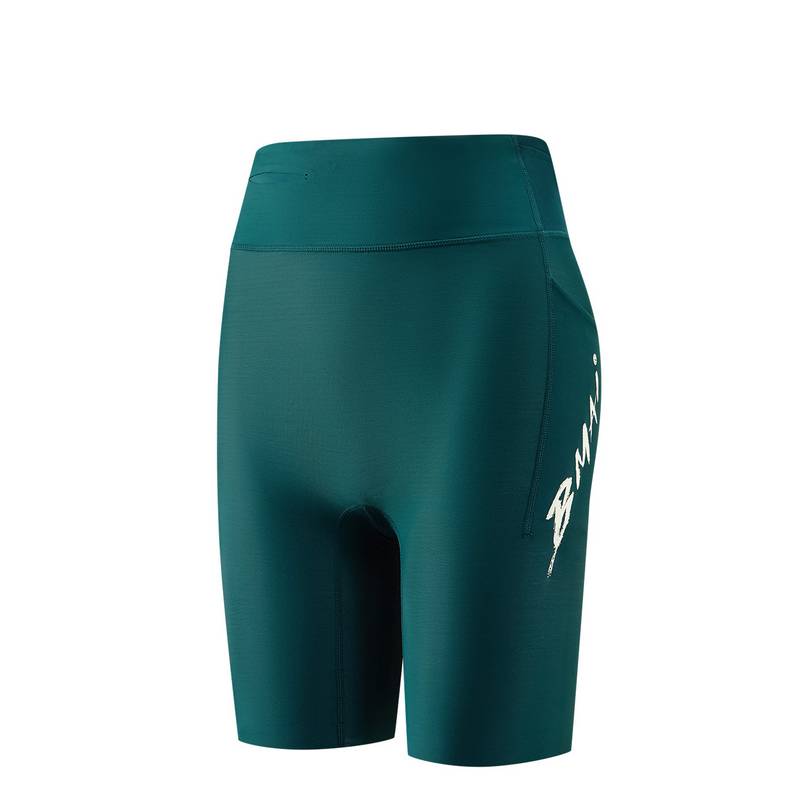 女子四面高弹压缩速干五分紧身跑步短裤FRSM002-4