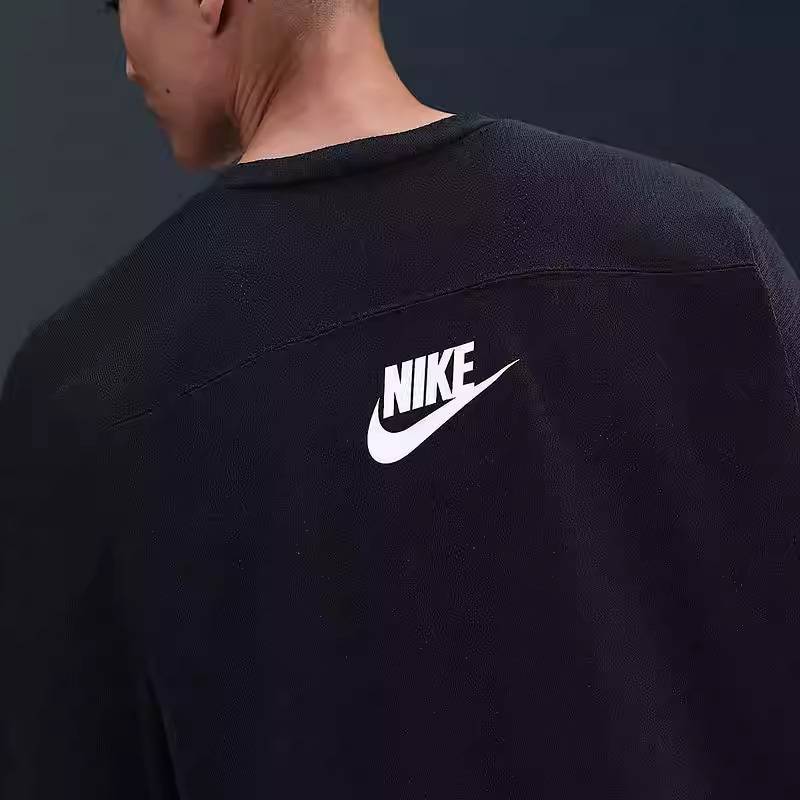 男子休闲印花宽松网眼透气套头衫HV1138010