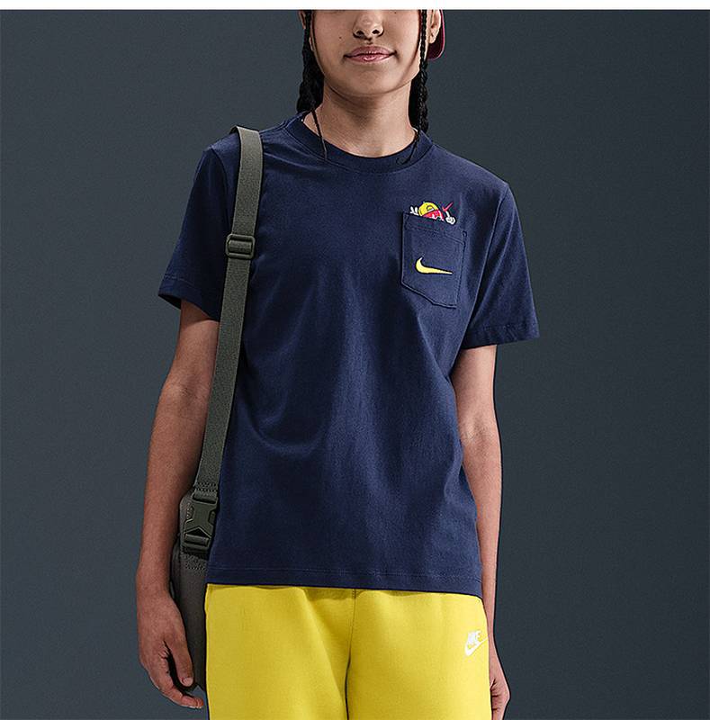 Sportswear大童运动针织户外休闲短袖HV5225-410