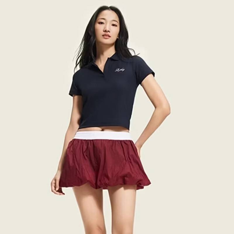 女子POLO衫修身短袖T恤